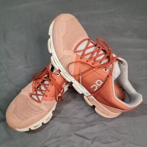 On Running Cloudflyer Shoes Women's Size 8 Sneaker Walking Orange Ginger Coral